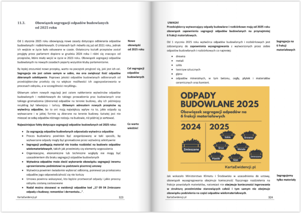 Poradnika BDO 2025 przykładowe strony odpady budowlane